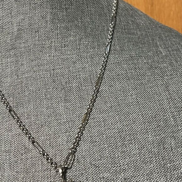 NWOT Kendra Scott Sienna Sun Pendant Necklace in Silver Reversible. #KSNK - Picture 6 of 10